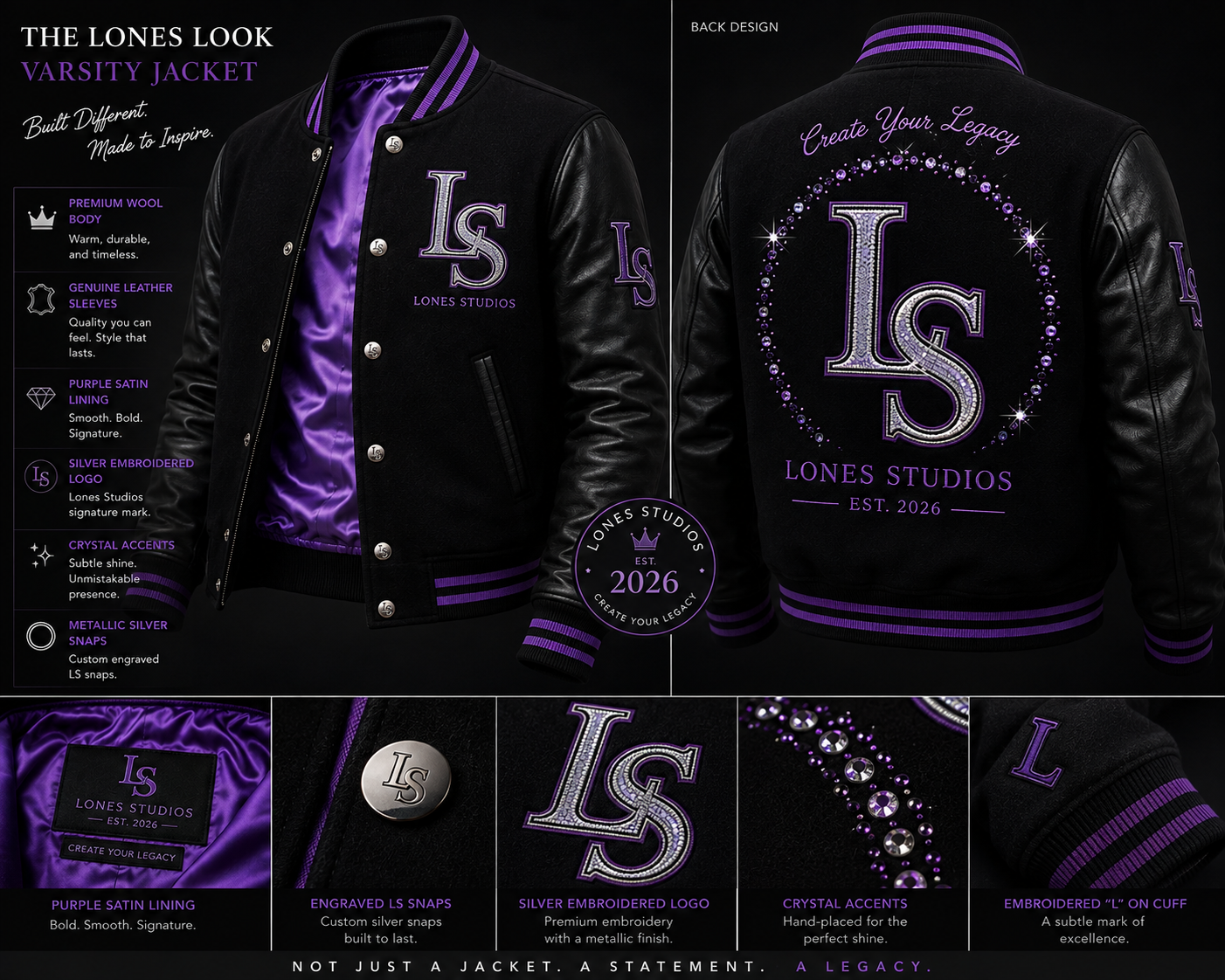 The Lones Look Signature varsity jacket concept